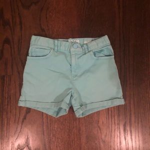 Girls Gap Kids Teal jean shorts
